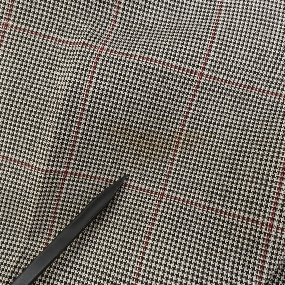 Vintage Christian Dior Monsieur Mens Plaid Two Button Suit Blazer & Pants Flaws - Picture 5 of 16